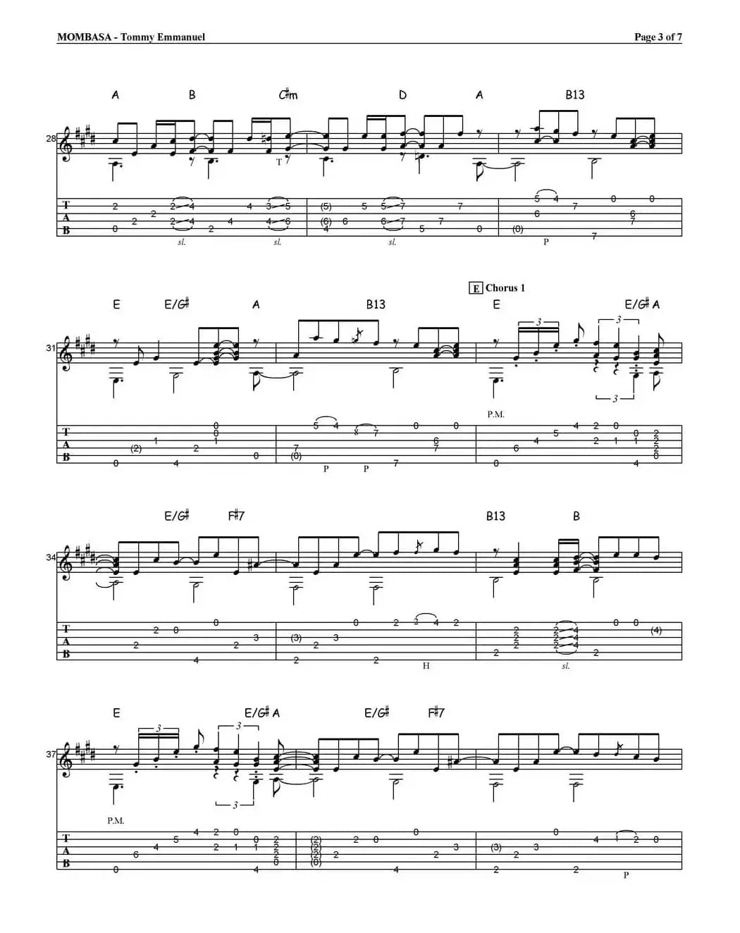 tommy emmanuel：mombasa（指弹吉他）