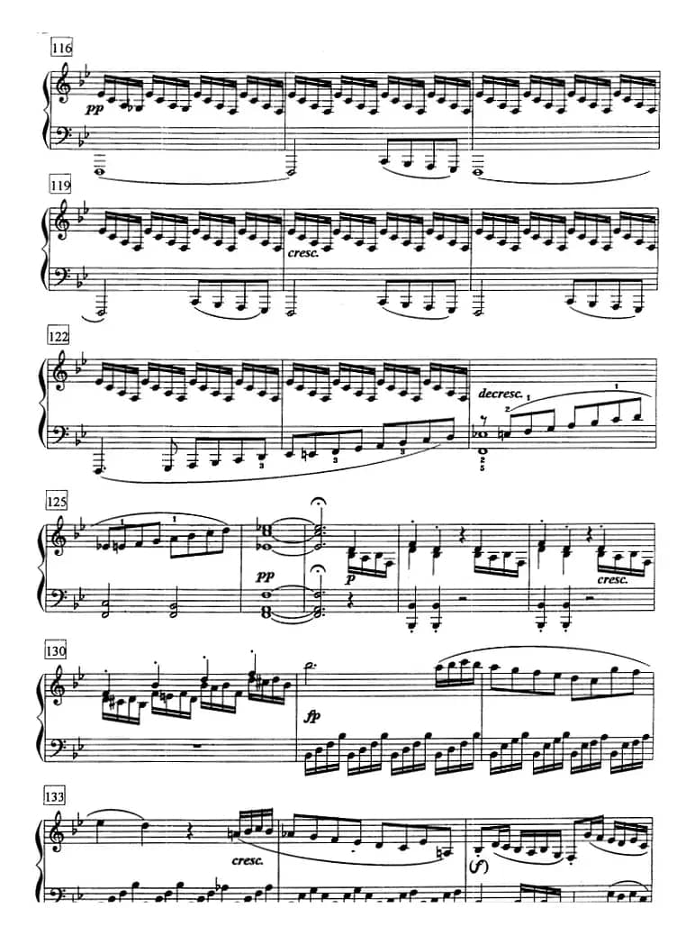 钢琴教程第七级 大型乐曲（降B大调奏鸣曲 Op.22 第一乐章）