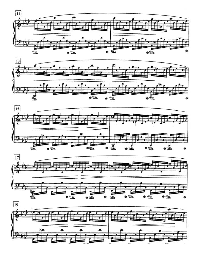 钢琴教程第八级 练习曲（Op.25 No.1）