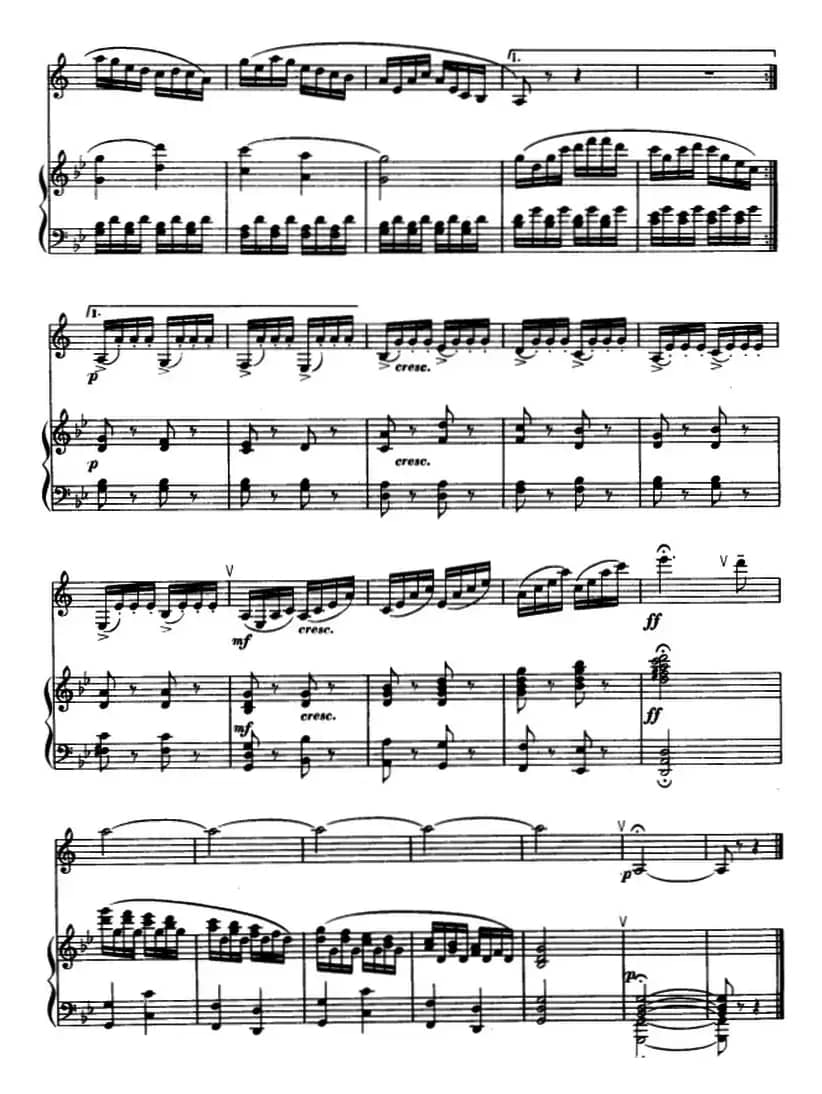 回旋曲 （单簧管+钢琴伴奏）