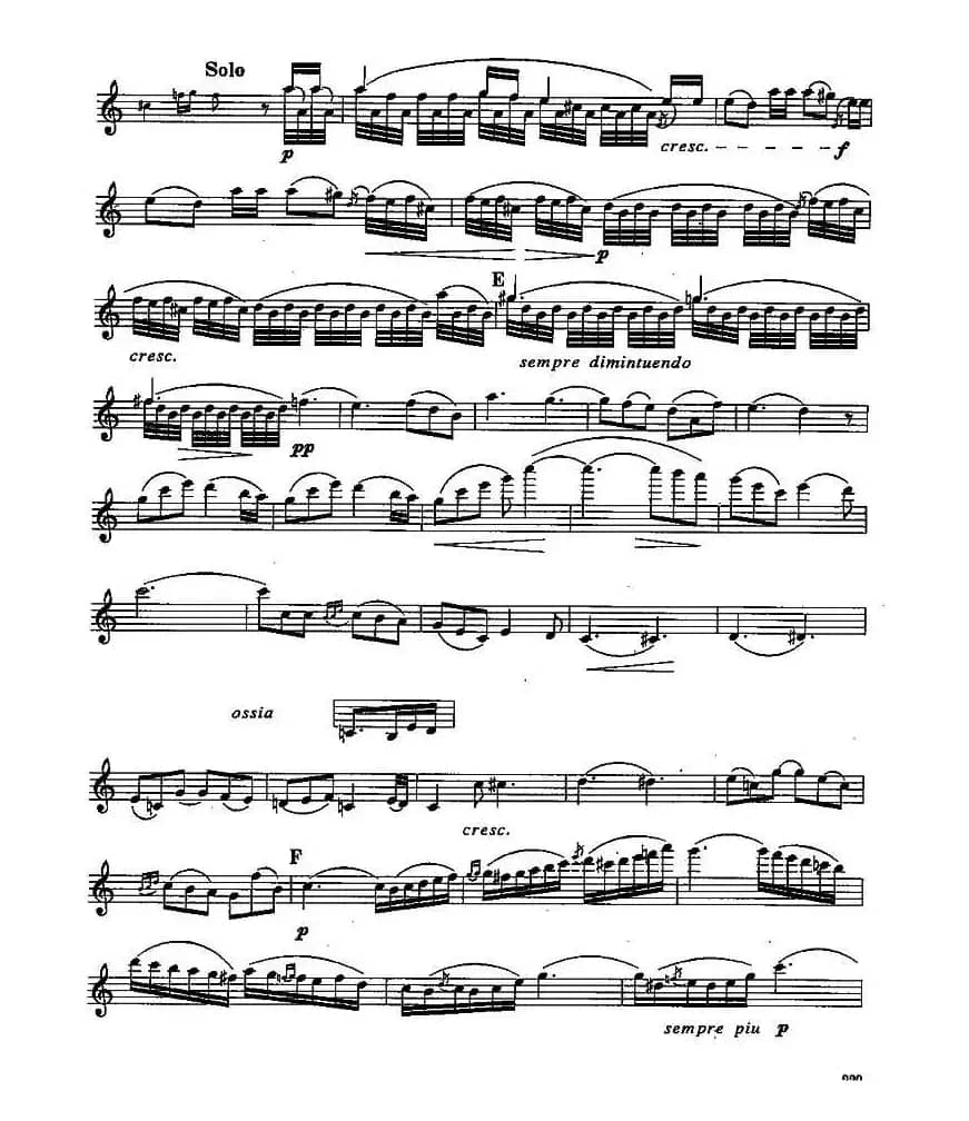 长笛九级考级曲谱（第四部分—4）