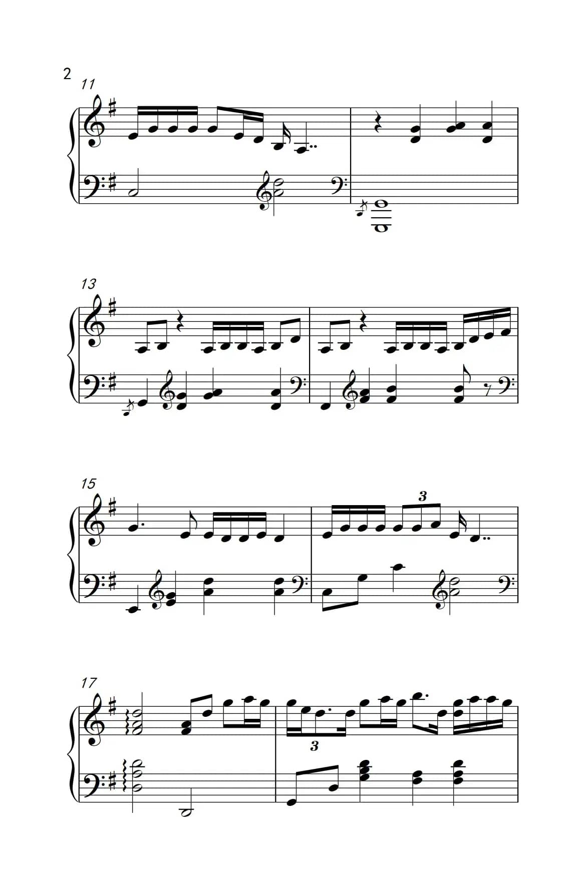 一笑而过（《弹吧音教》制谱版）