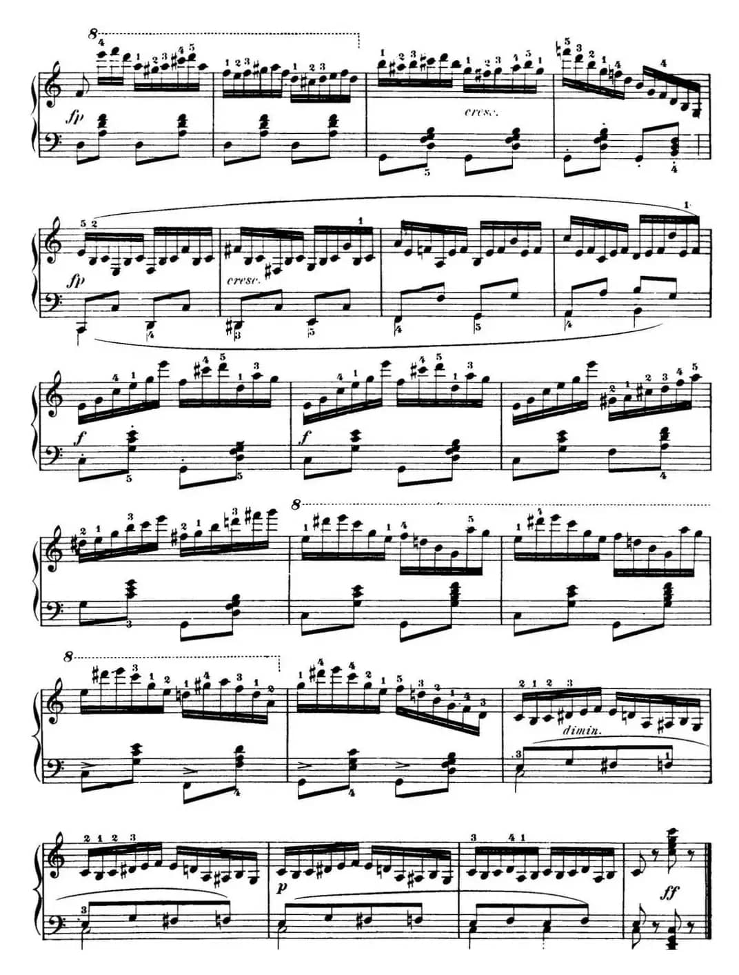 50首车尔尼Op.740钢琴手指灵巧技术练习曲（NO.16）