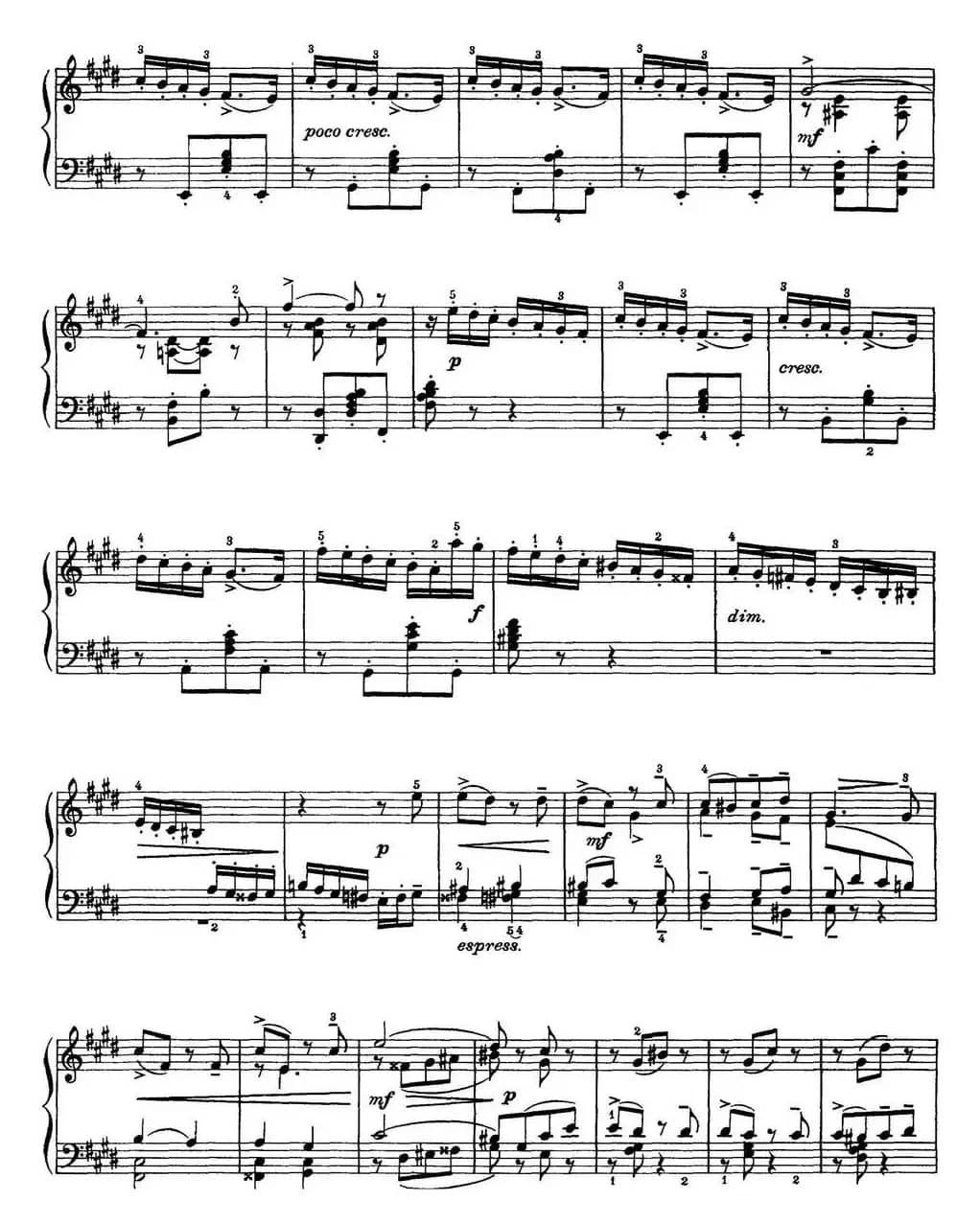 柴可夫斯基18首钢琴小品Op.72(3.Tendres reproches)