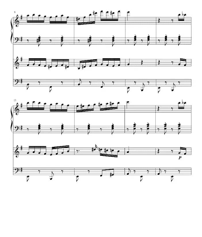 不能说的秘密（四手联弹）