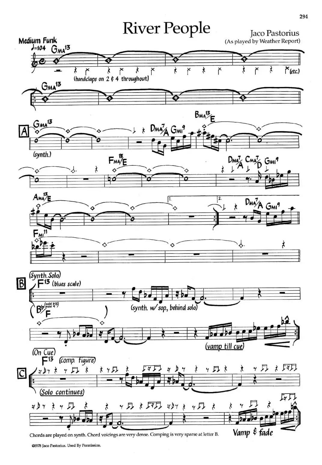 River People（爵士钢琴曲）