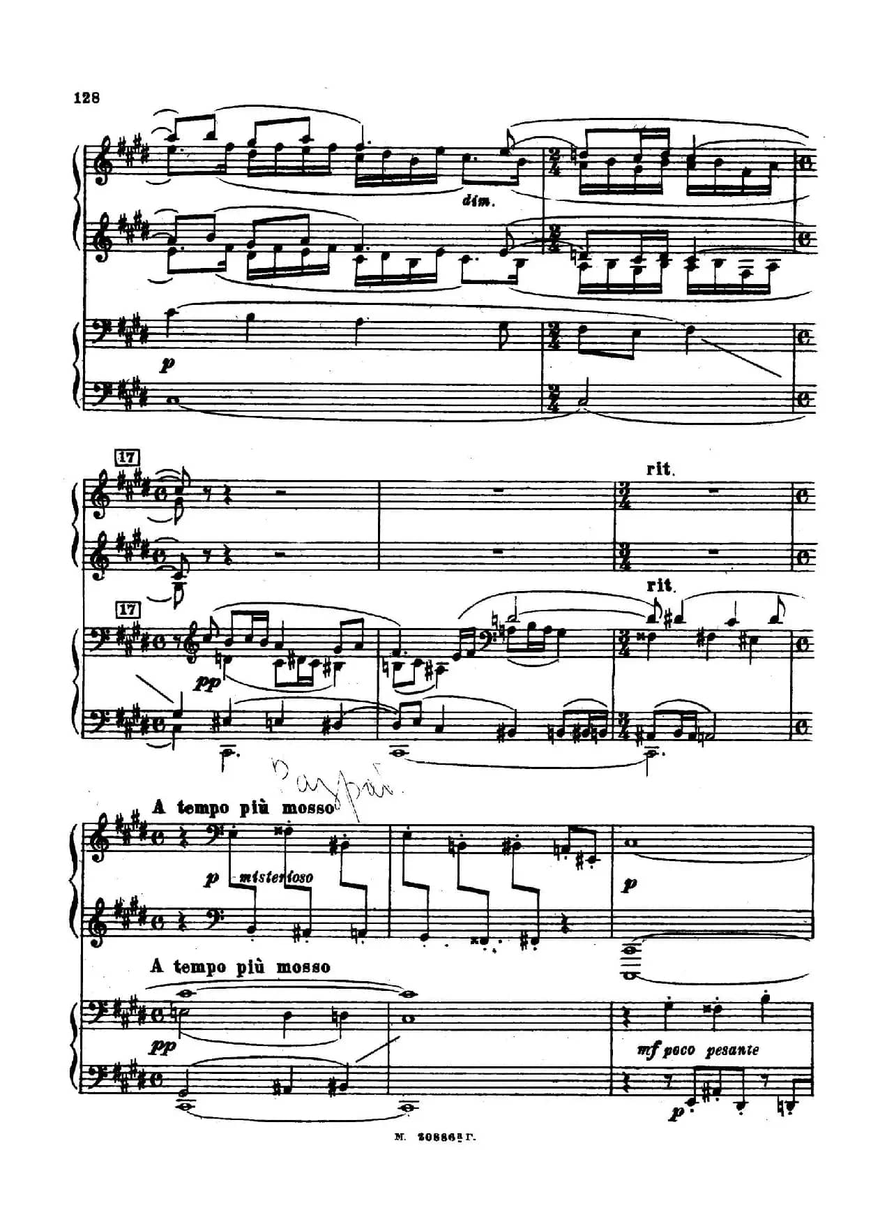 交响舞曲 Symphonic Dance Op.45（双钢琴）