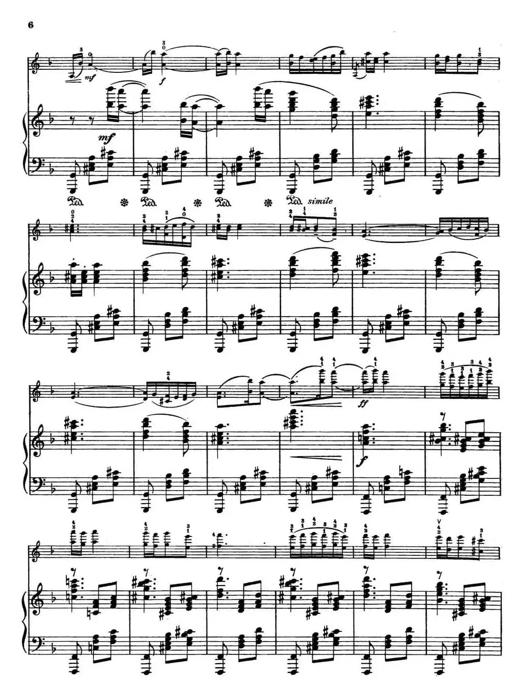 Serenade（Rachmaninoff作曲版、小提琴+钢琴伴奏）