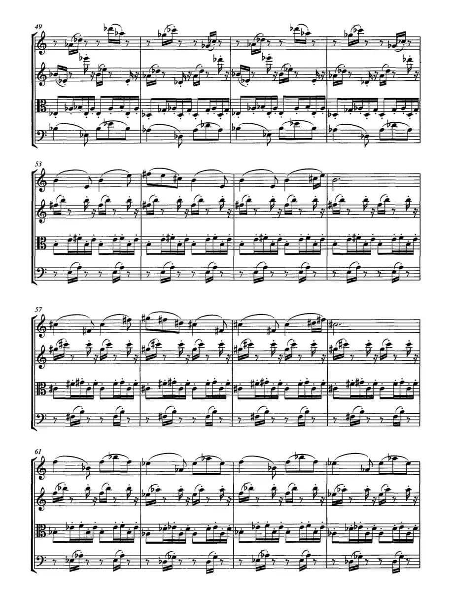 a小调弦乐四重奏