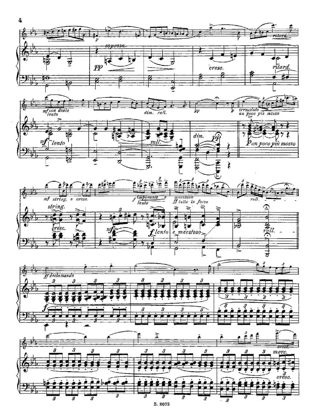 Legende（Op.55 No.5）（长笛+钢琴伴奏）