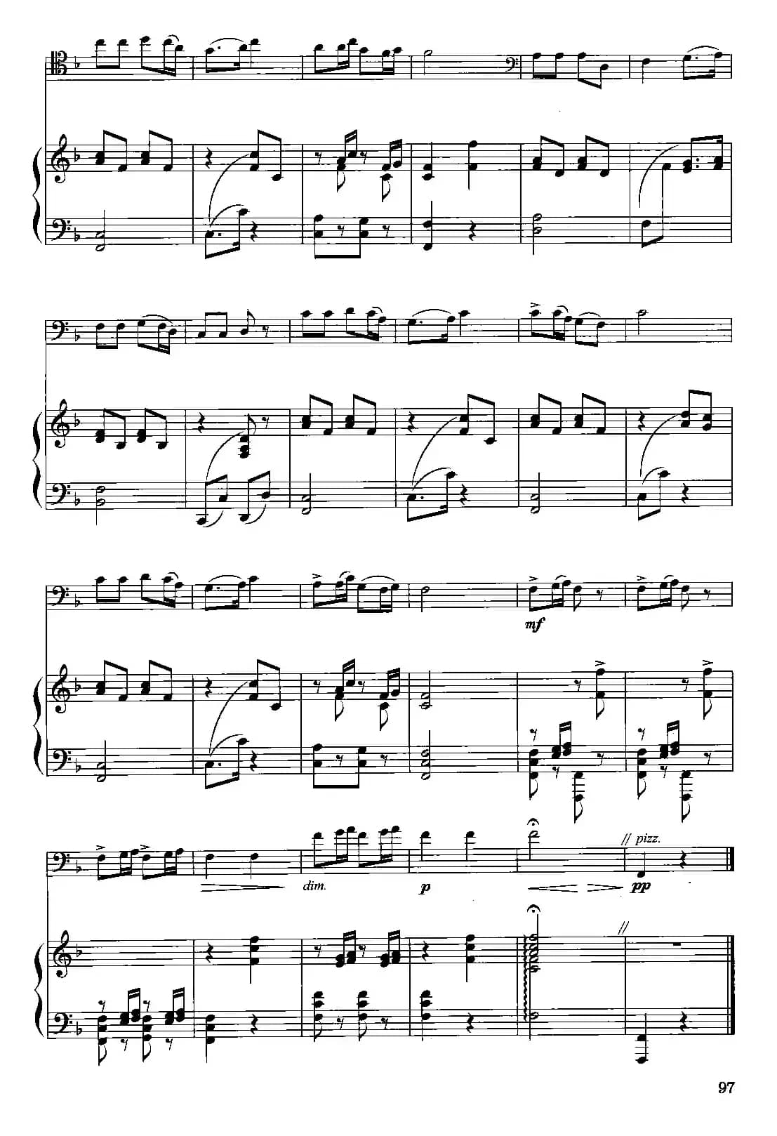 采伐歌（大提琴独奏+钢琴伴奏）