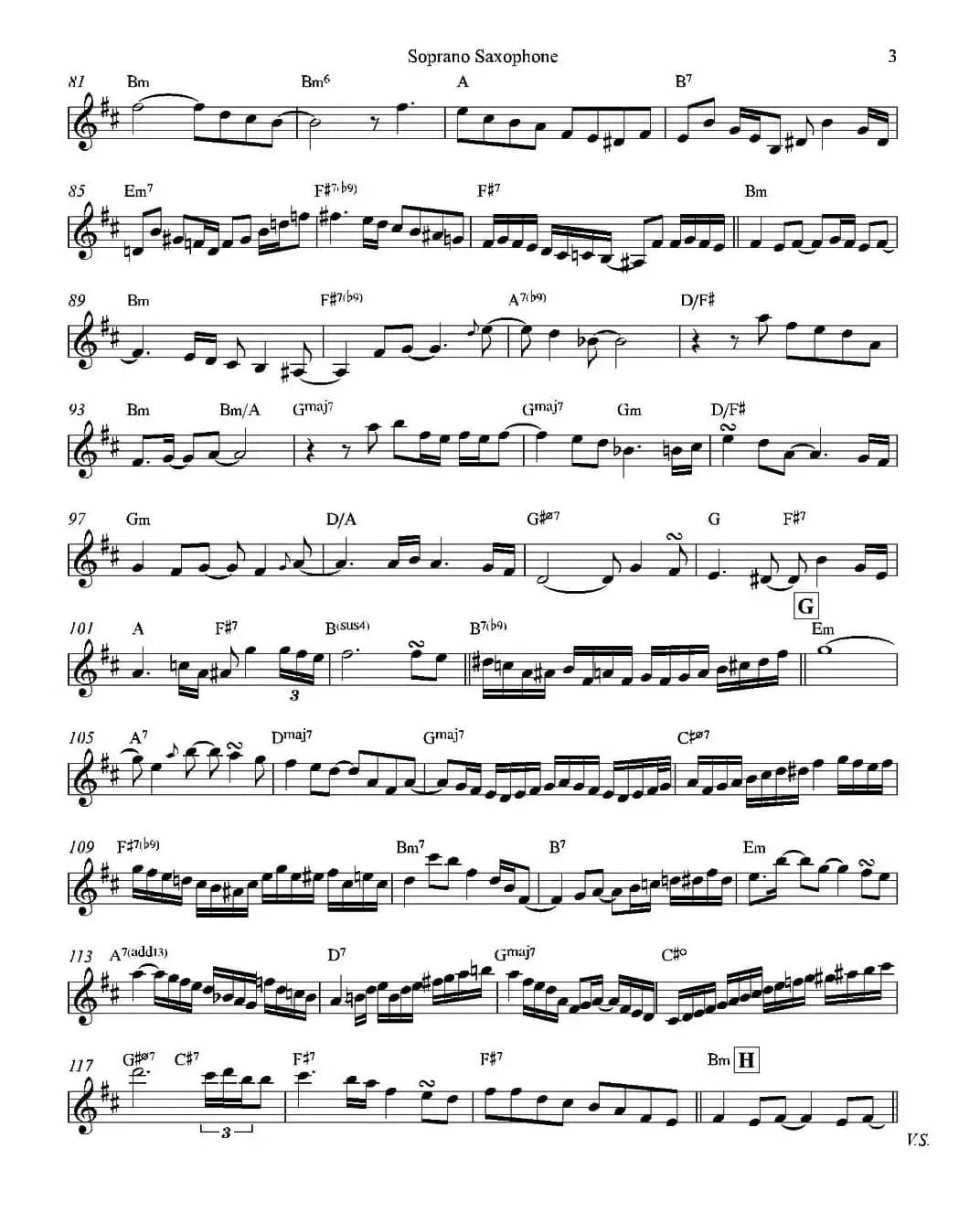 Bossa Real（高音萨克斯）