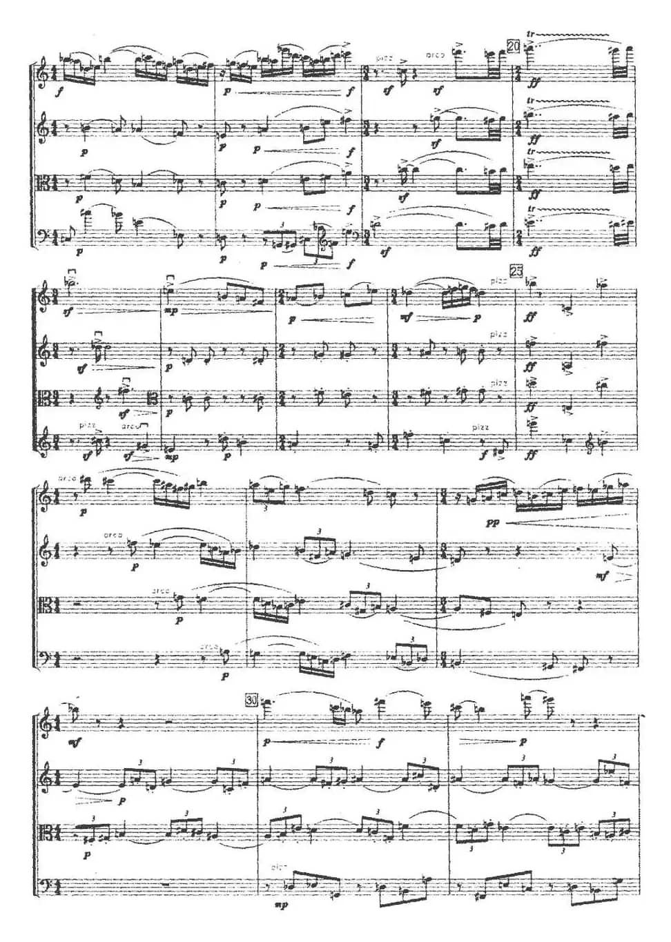 第三弦乐四重奏（第一乐章）