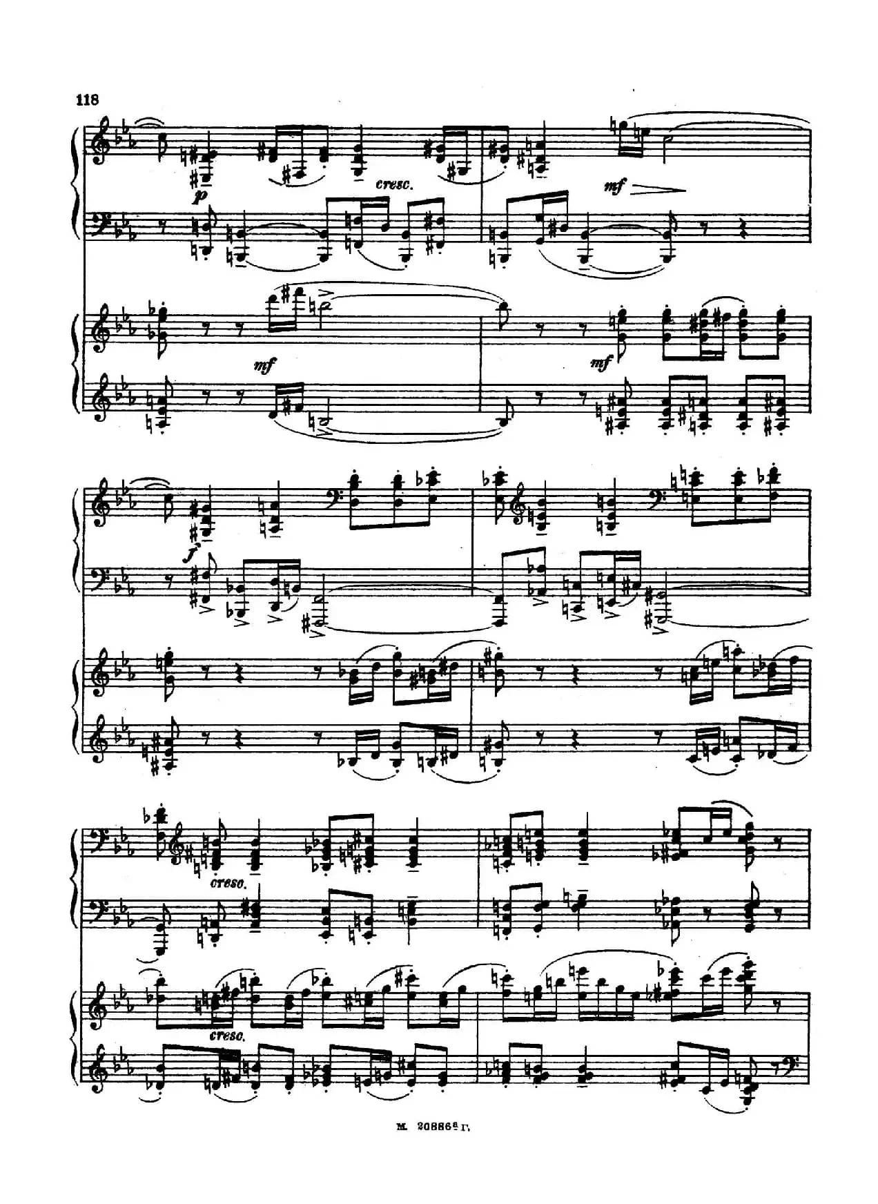 交响舞曲 Symphonic Dance Op.45（双钢琴）