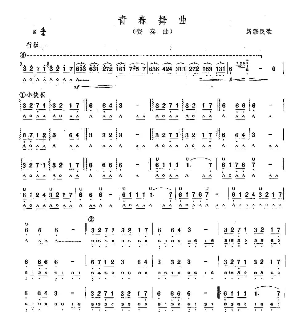 青春舞曲（变奏曲）