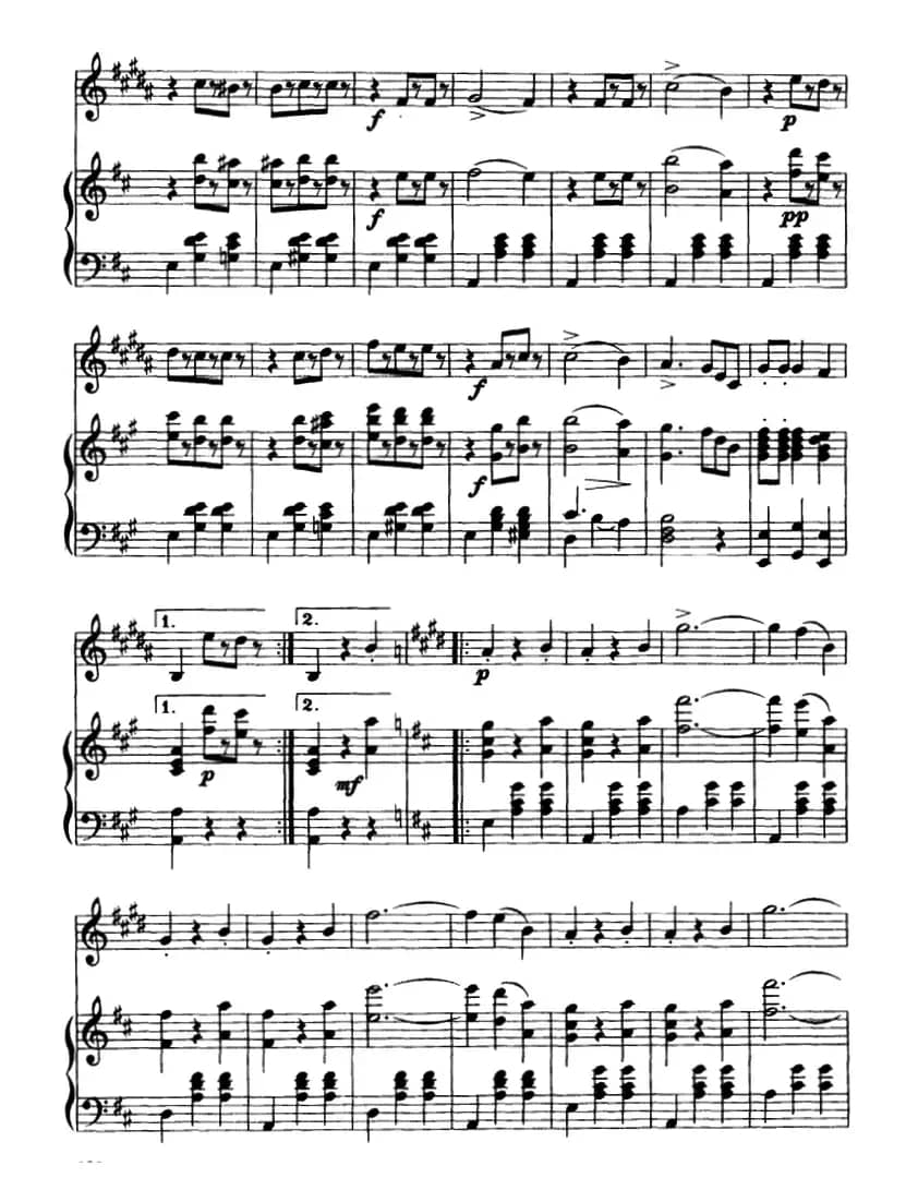 蓝色的多瑙河圆舞曲（降B小号独奏）