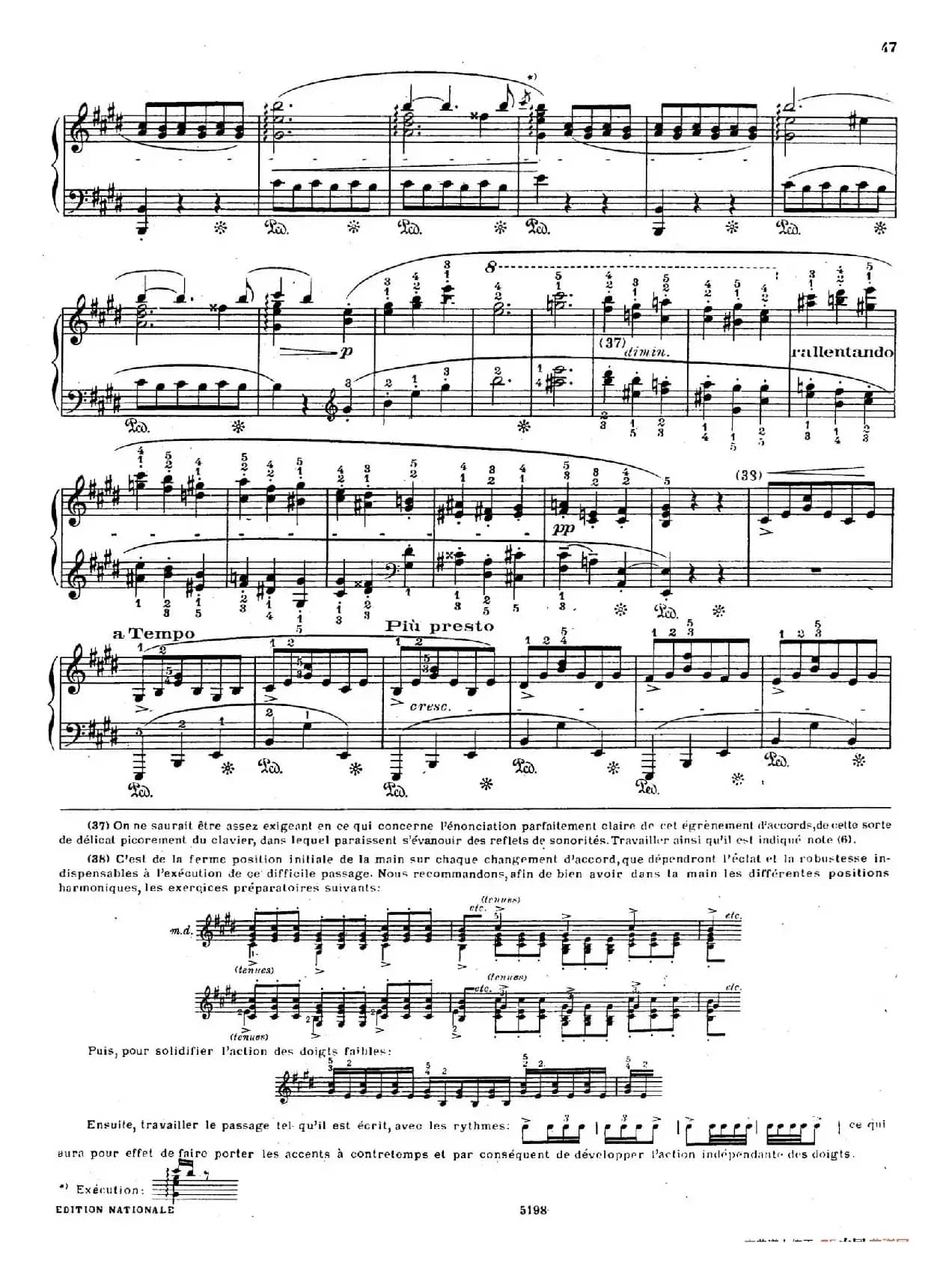 Scherzo No.4 in E Major Op.54(E大调第四谐谑曲·柯尔托教学版)