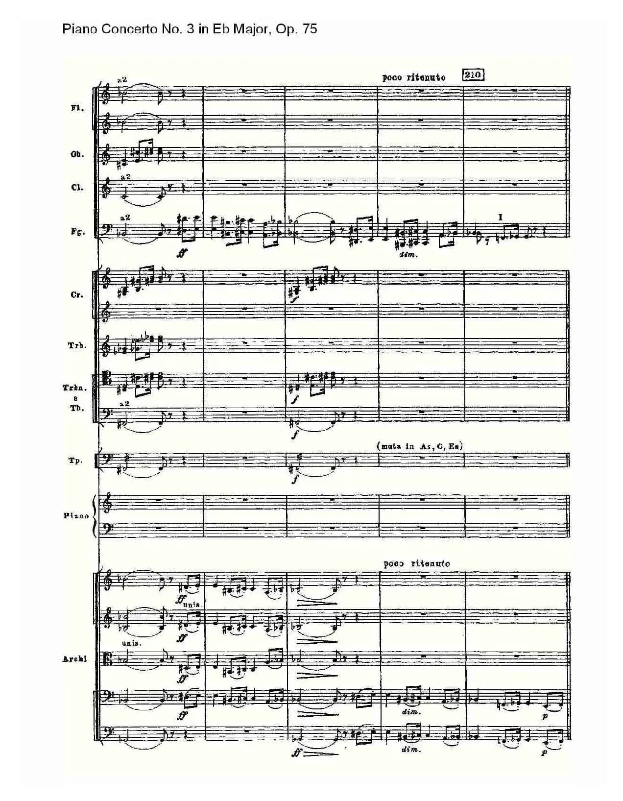 Piano Concerto No.3 in Eb Major, Op.75(Eb大调第三钢琴协奏)