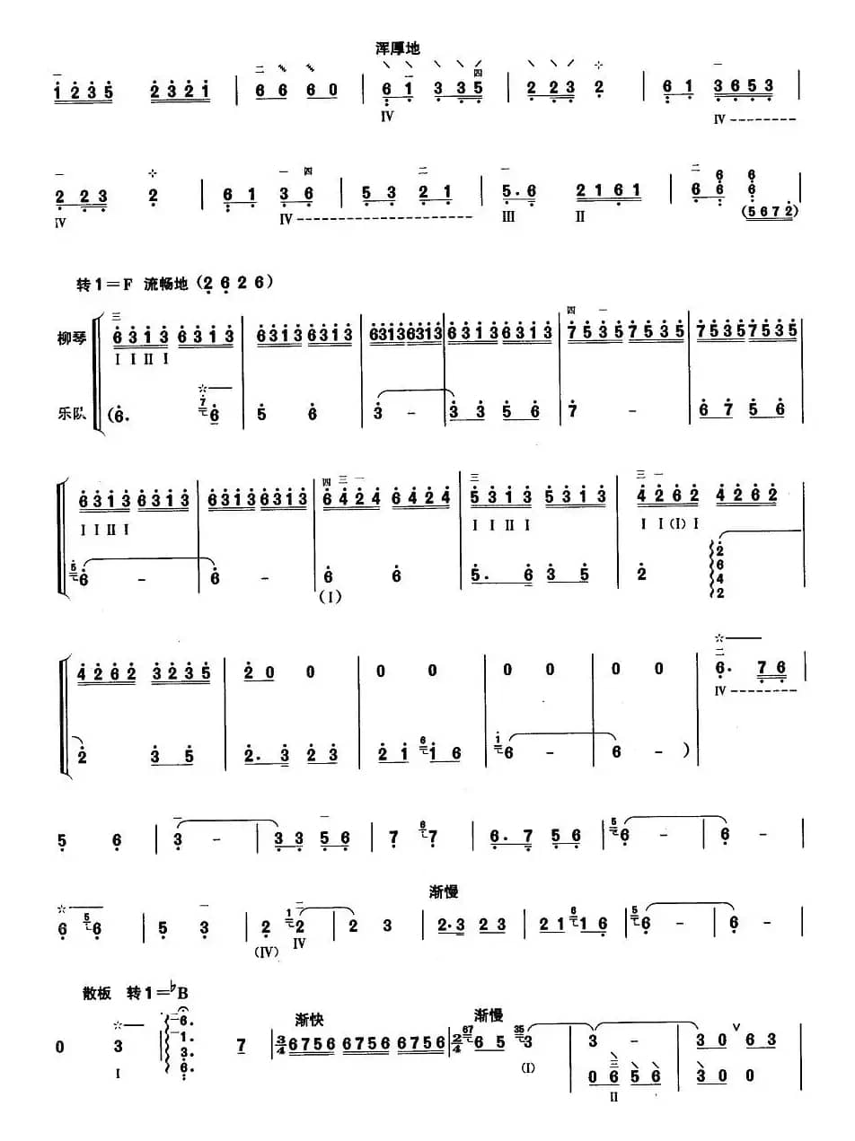 柳琴考级曲目九级：节日的拉萨