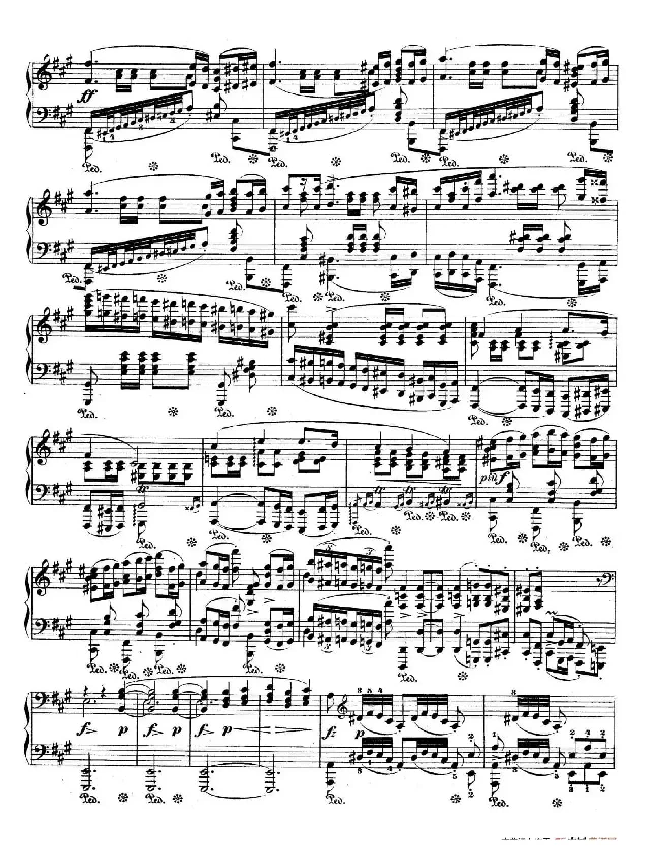 Polonaise in f-Sharp Minor Op.44（升f小调波兰舞曲）