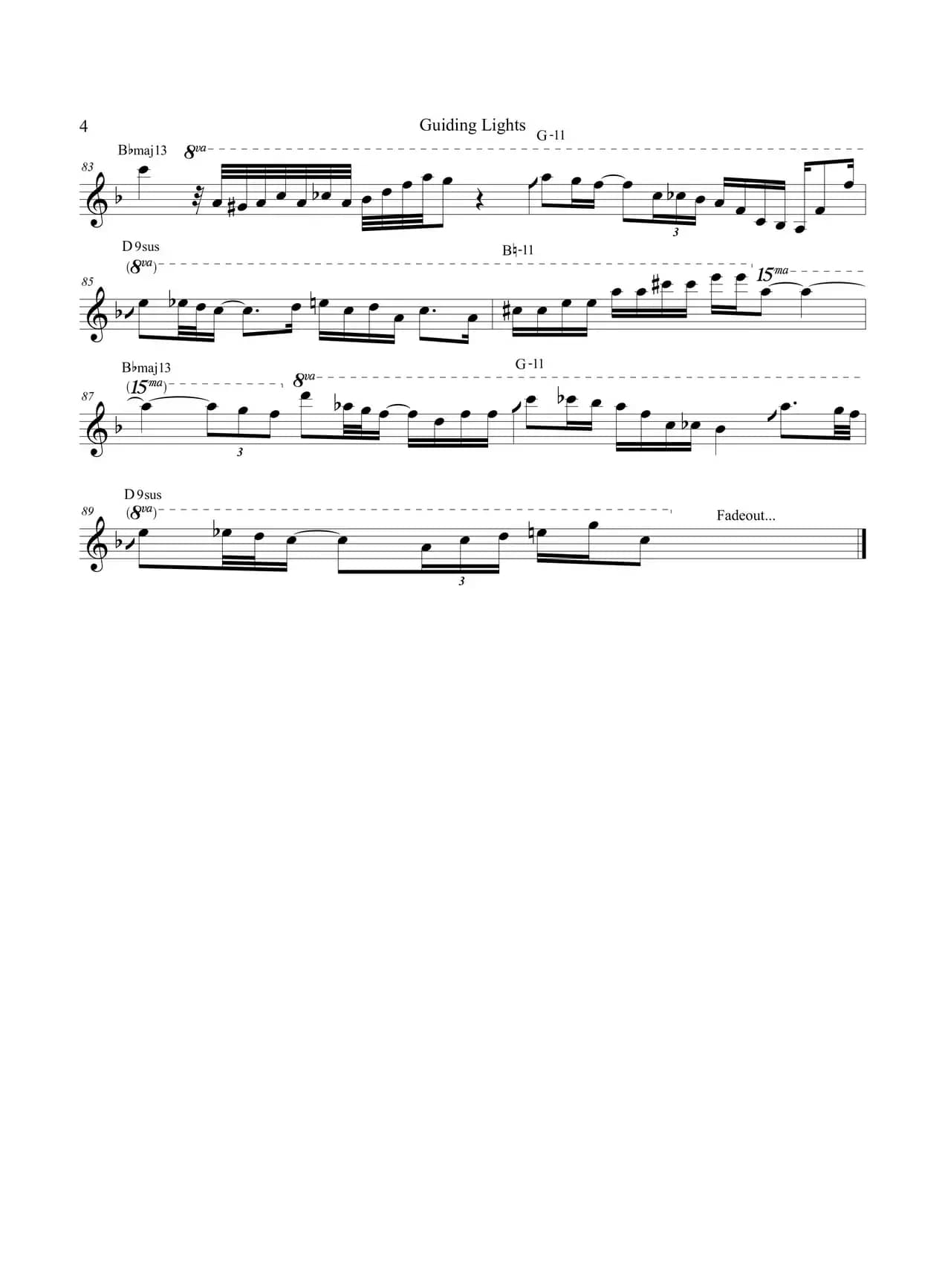 Guiding Lights（次中音萨克斯）