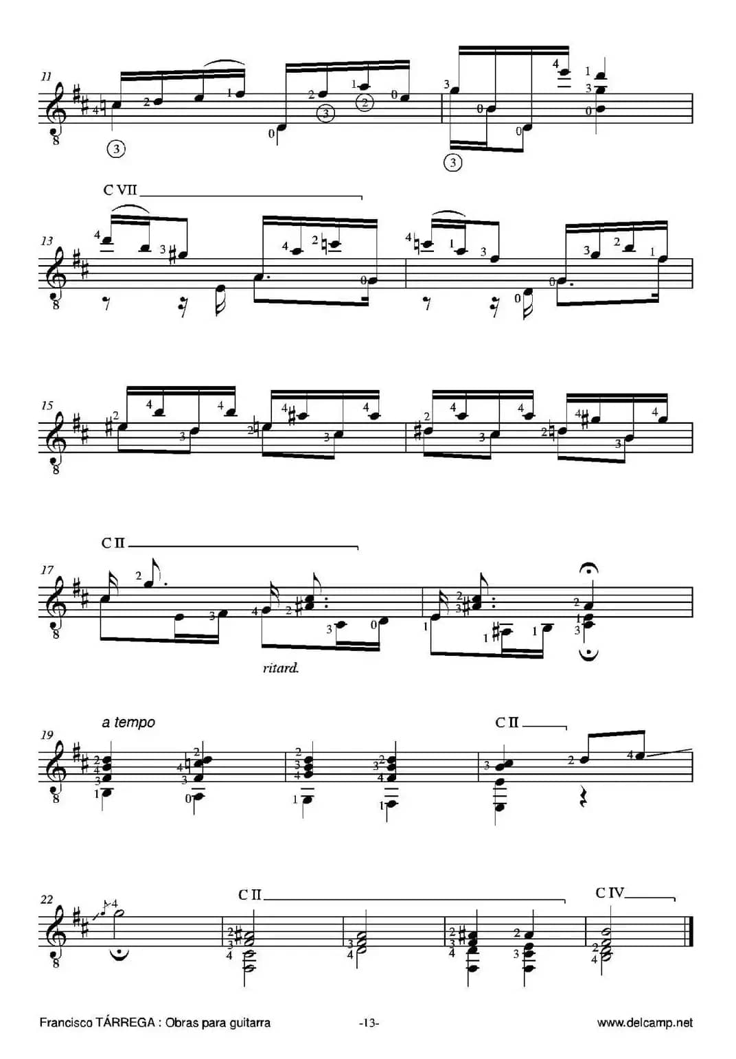 PRELUDIO NUMERO 6(古典吉他)