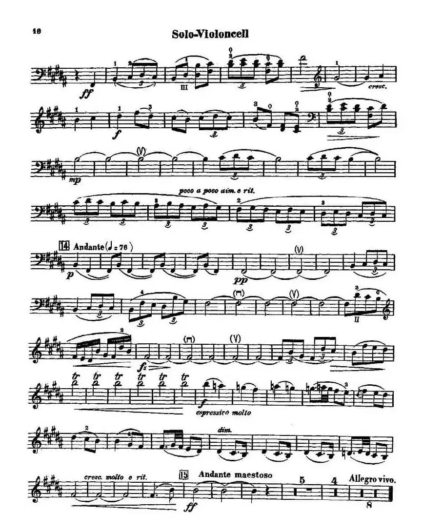 CELLO CONCERTO in B minor（大提琴）