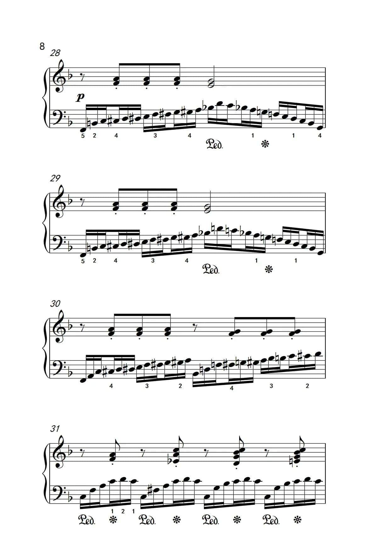 莫什科夫斯基 钢琴练习曲（第六首）