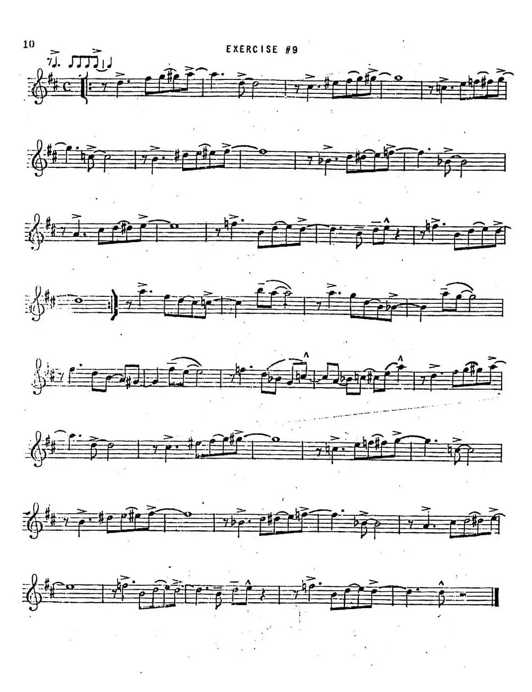Intermediate Jazz Conception by Lennie Niehaus（20 Jazz Exercises）