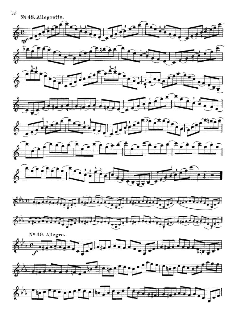 沃尔法特60首练习曲 Op.45（第31-40页）