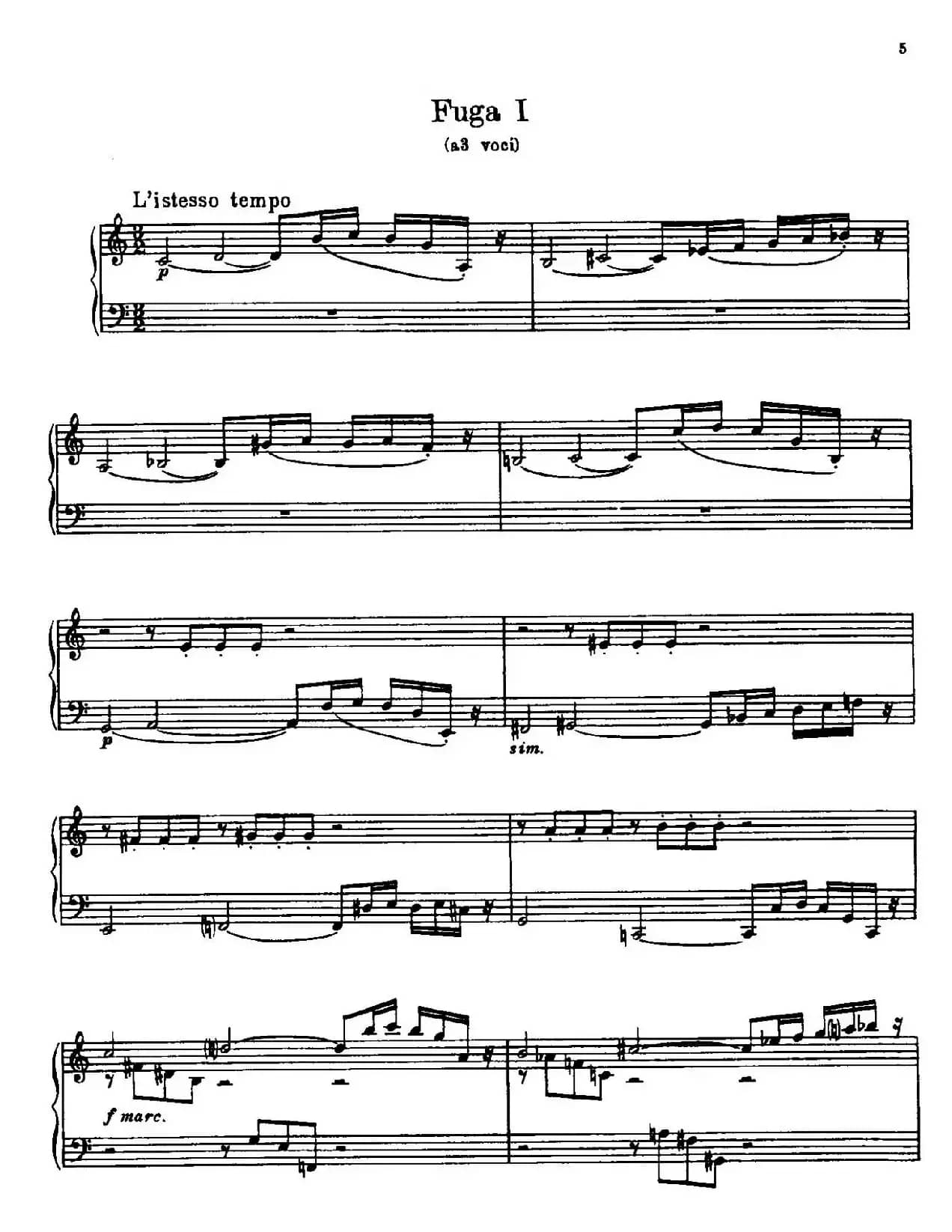 24 Preludes and Fugues Part.1 Op.45（24首前奏曲与赋格·第一部分·1）