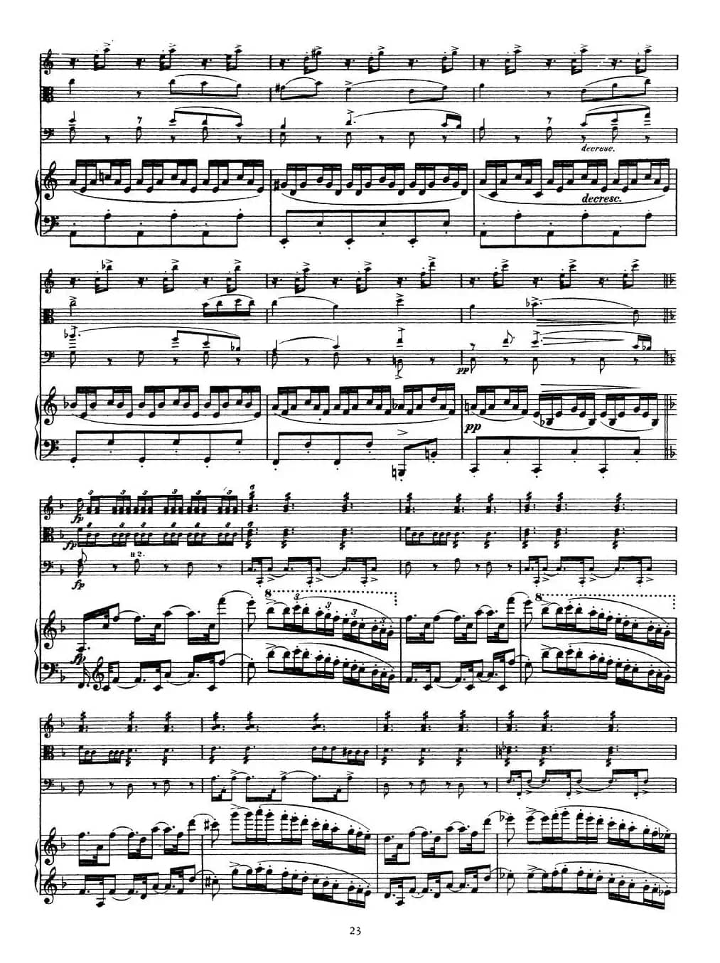 A大调鳟鱼五重奏（P21—30）（（弦乐+钢琴）