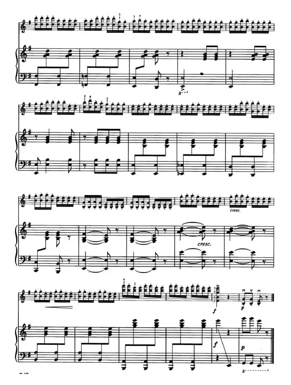 快乐的啰嗦（小提琴+钢琴伴奏）