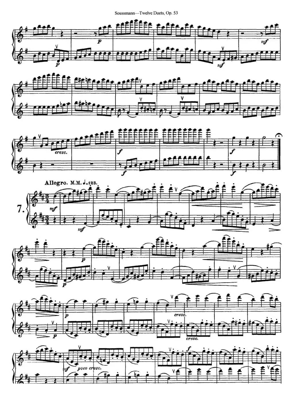 苏斯曼12首长笛重奏曲Op.53（NO.6-NO.7）