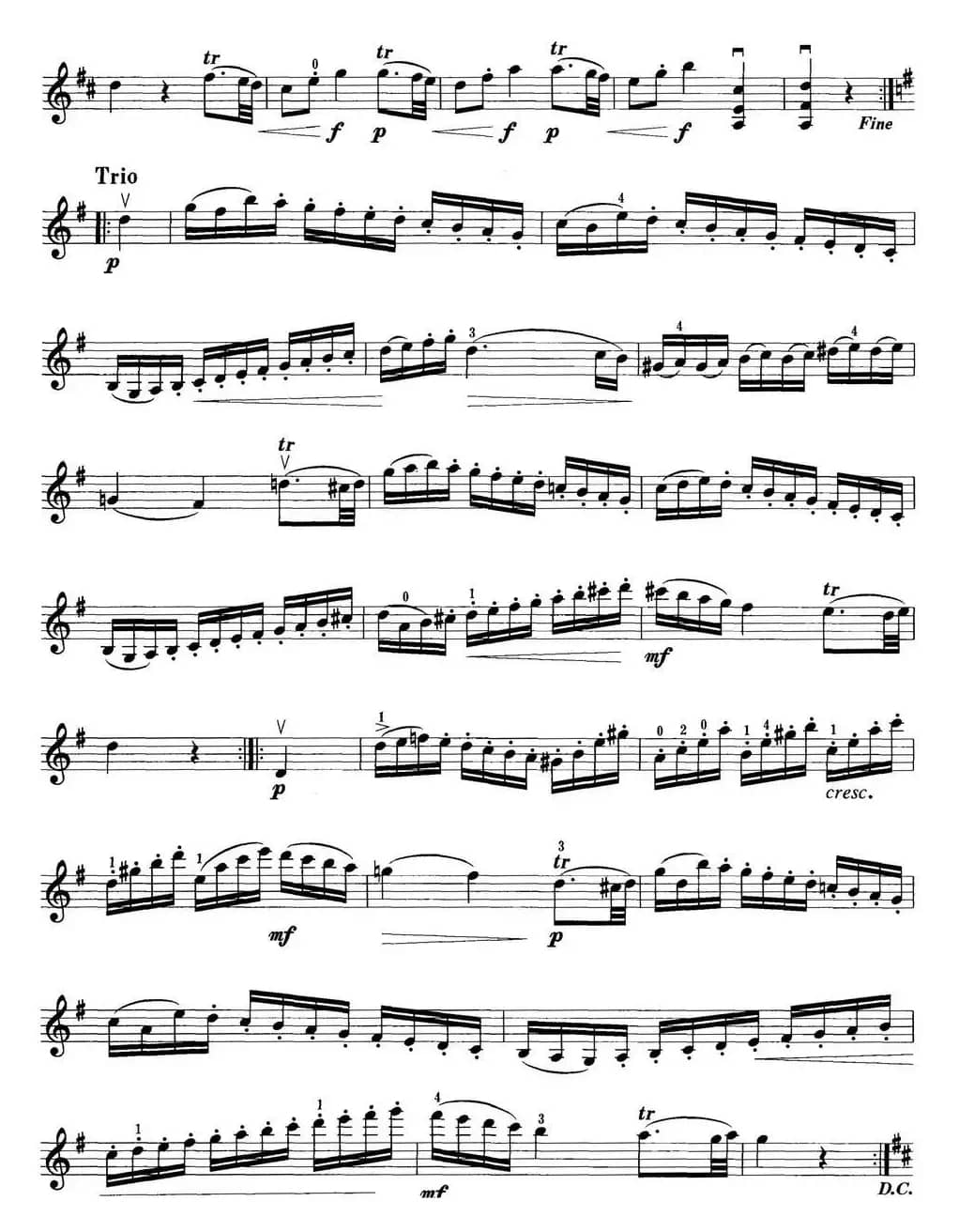 小提琴考级第五级：外国乐曲（6首）