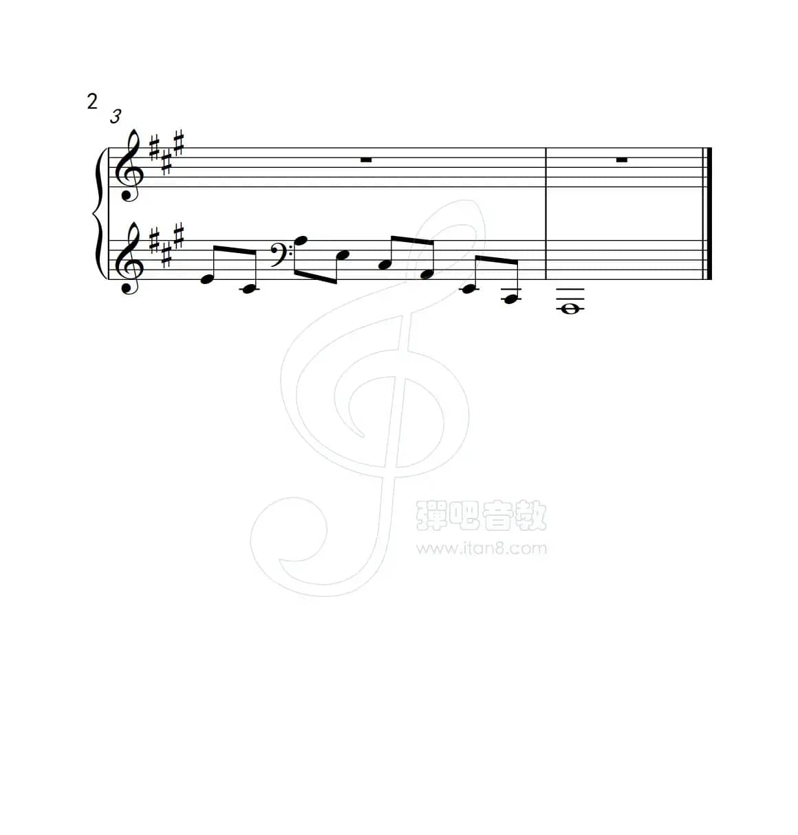 第三级 A大调琶音L H（中国音乐学院钢琴考级作品1~6级）