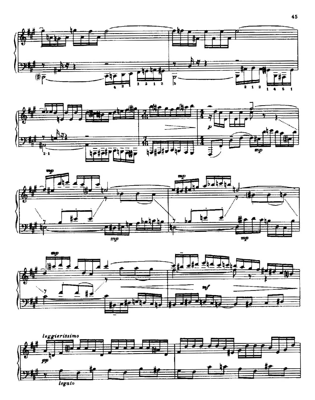 24 Preludes and Fugues Part.1 Op.45（24首前奏曲与赋格·第一部分·8）