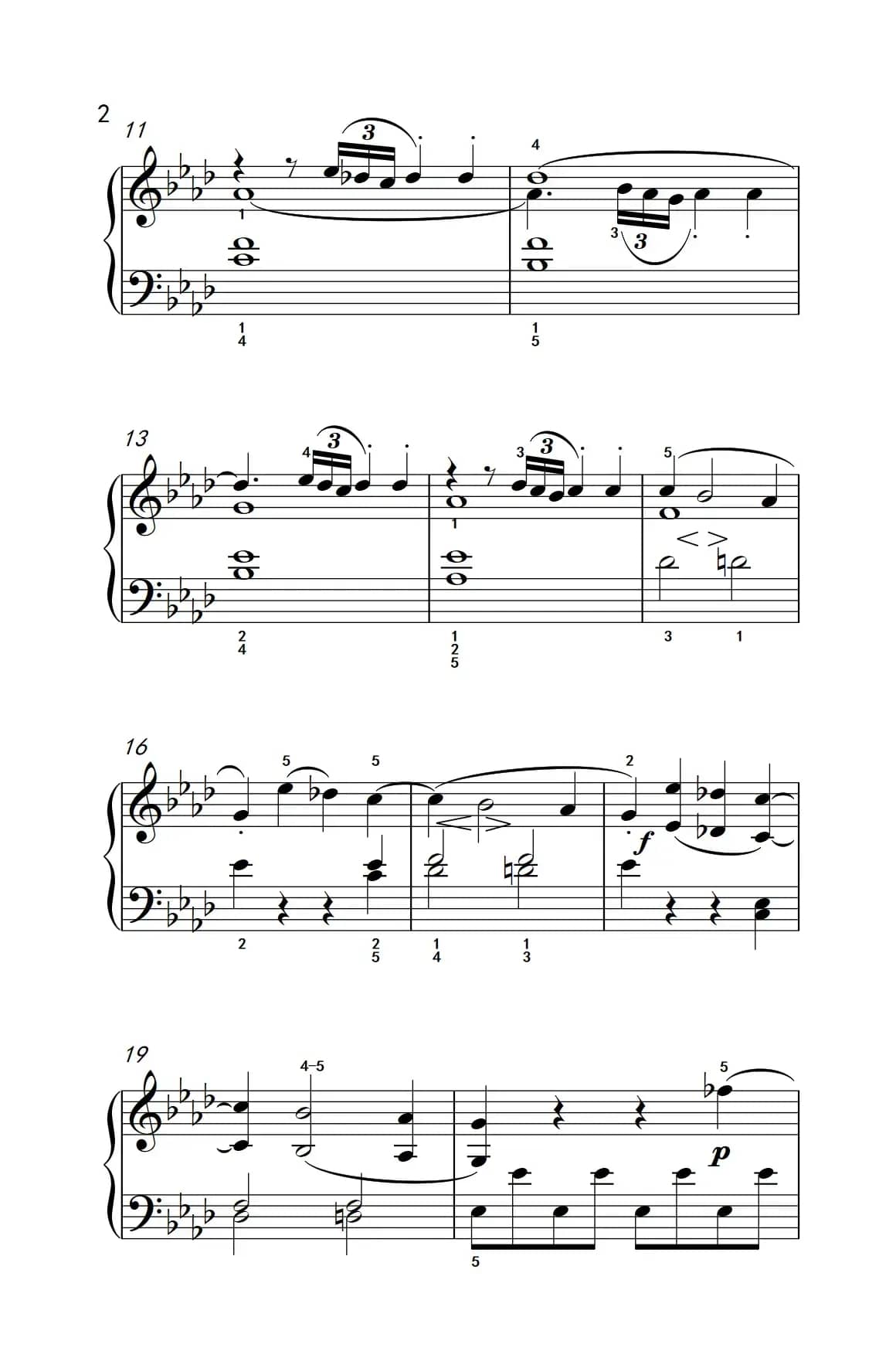 奏鸣曲 Opus 2 Nr.1 第一乐章（贝多芬奏鸣曲集 1）