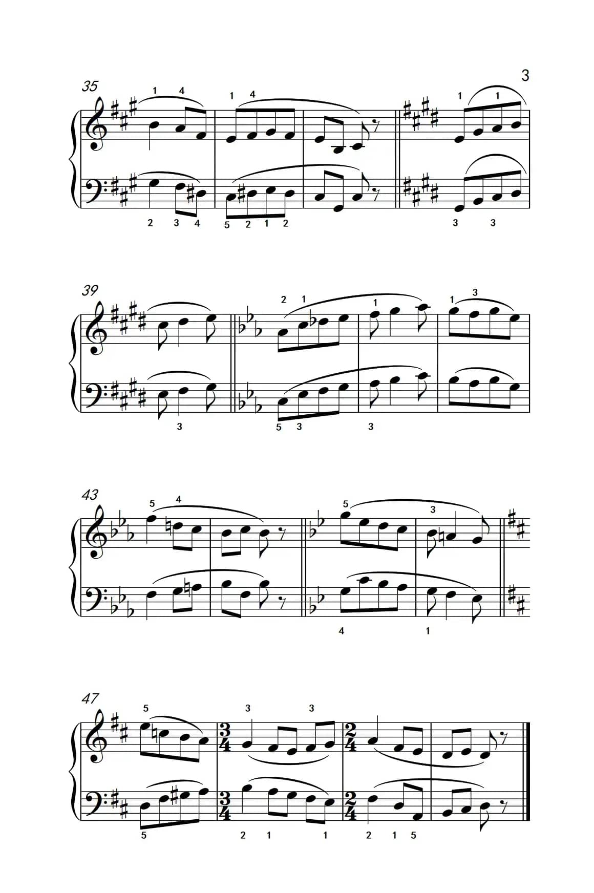 调式串联（巴托克 小宇宙 钢琴教程 4）