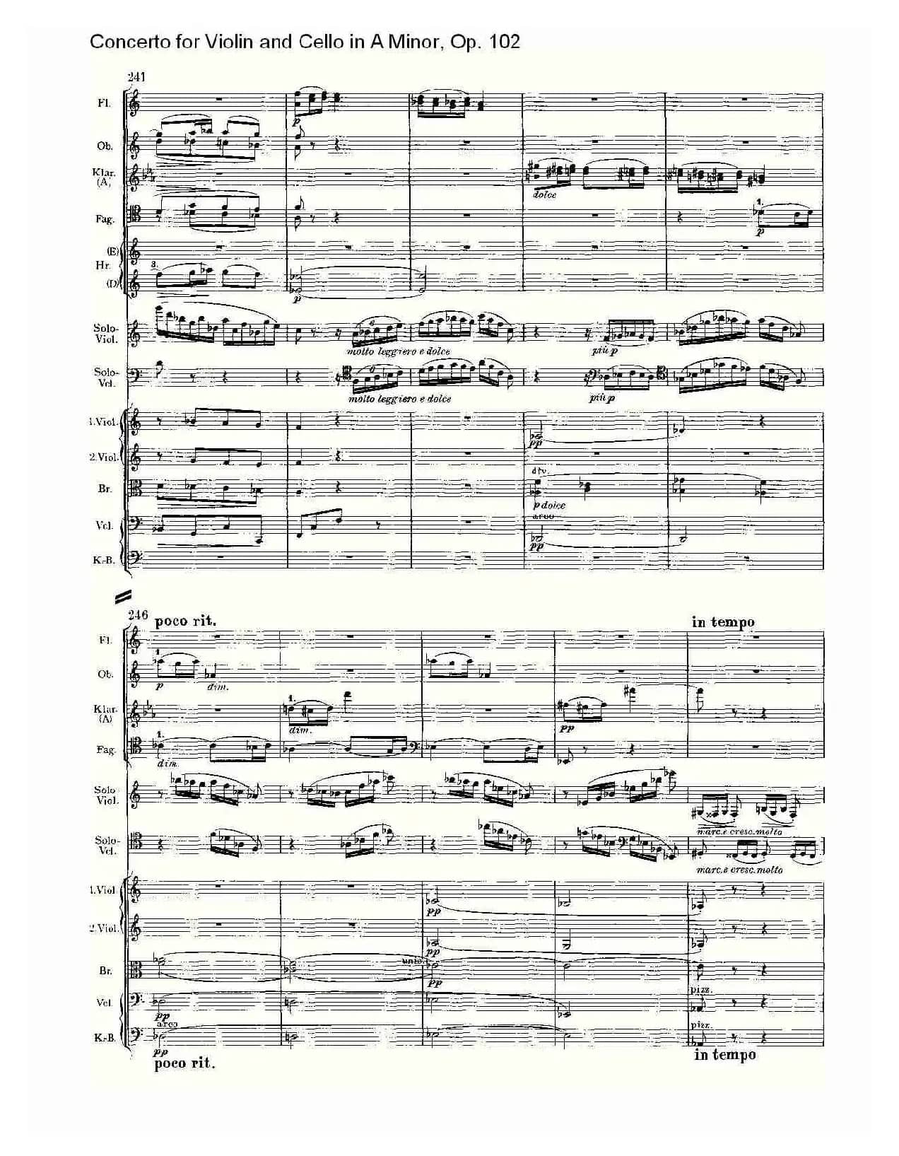 A小调小提琴与大提琴协奏曲, Op.102第三乐章