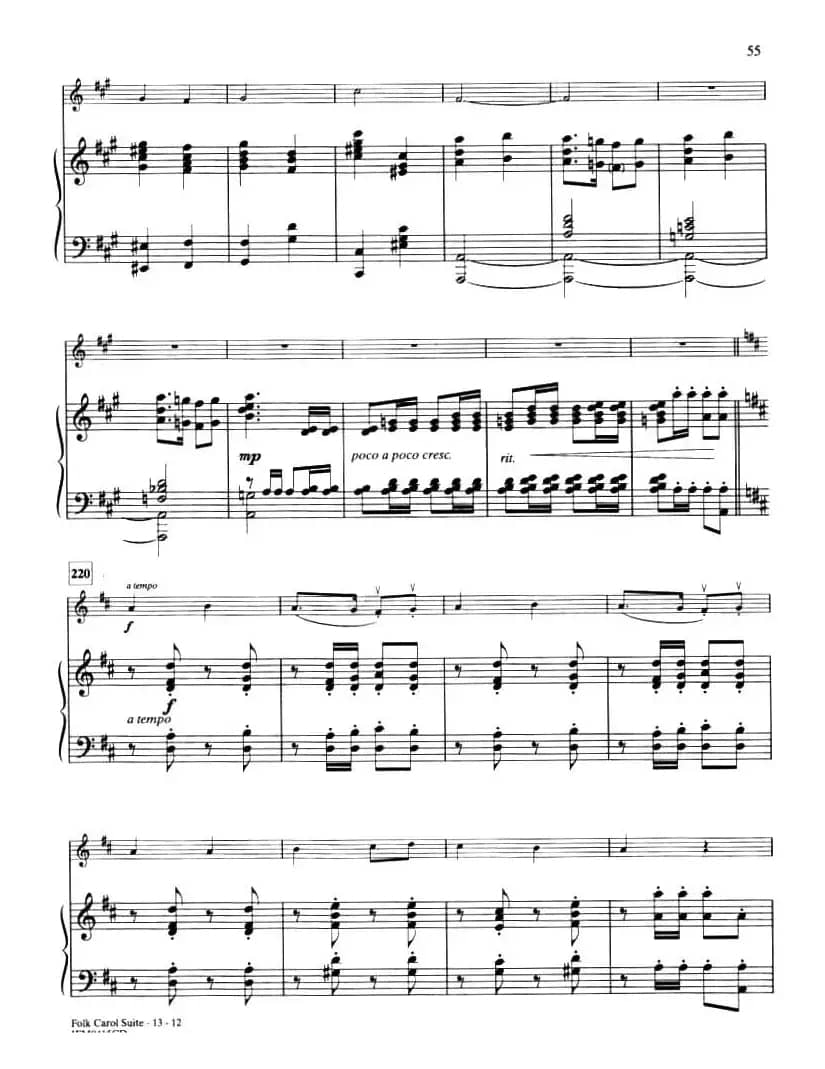 IV.O DU FROHLICHE/ECHO CAROL(钢琴伴奏谱)