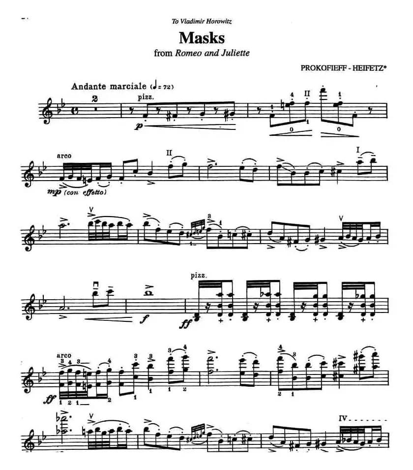 Masks（from Romeo and Juliette）