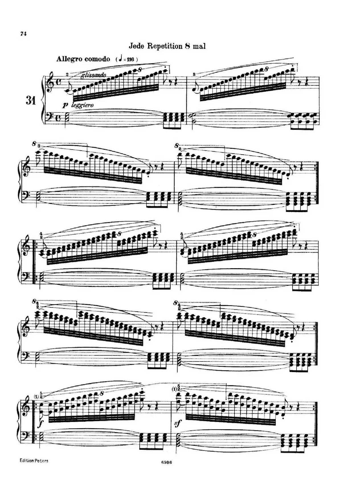School of the Virtuoso Op.365(60首钢琴高级练习曲·31)
