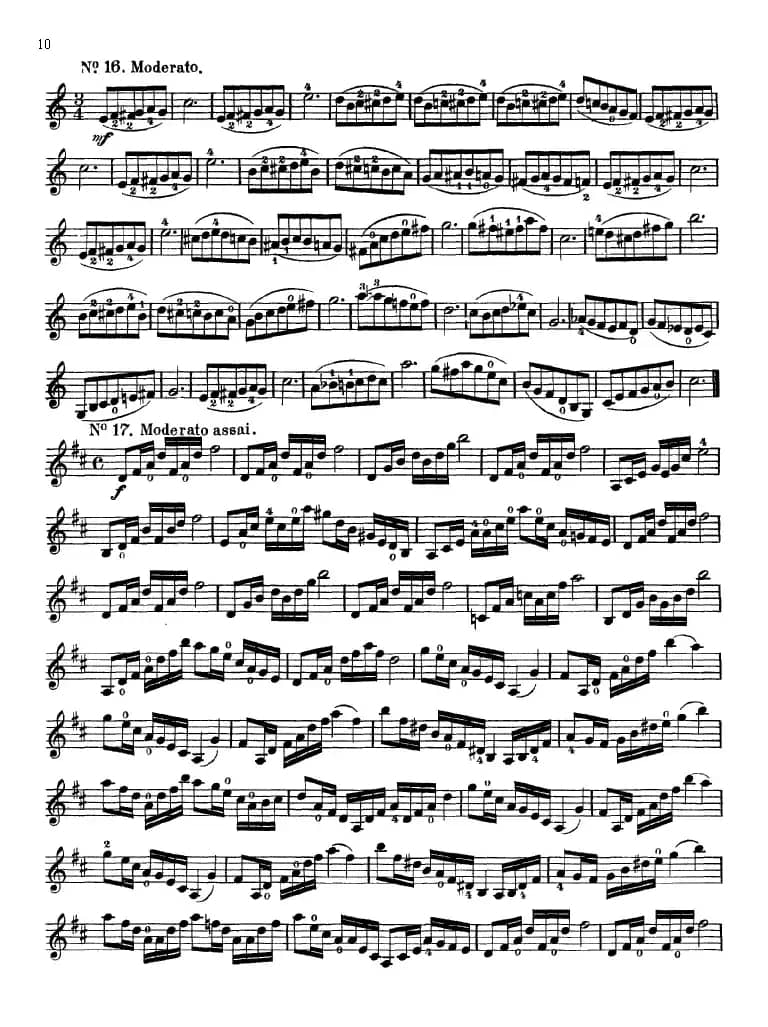 沃尔法特60首练习曲 Op.45（第1-10页）