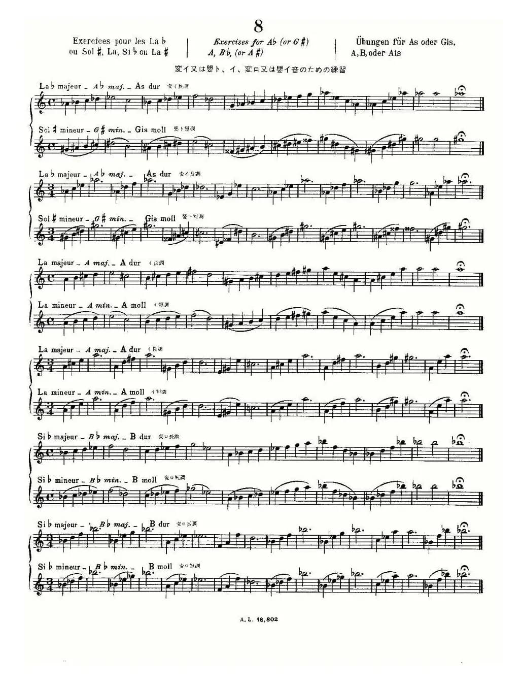 初级练习之8（Alphonse Ludec - Debutant Flutiste）