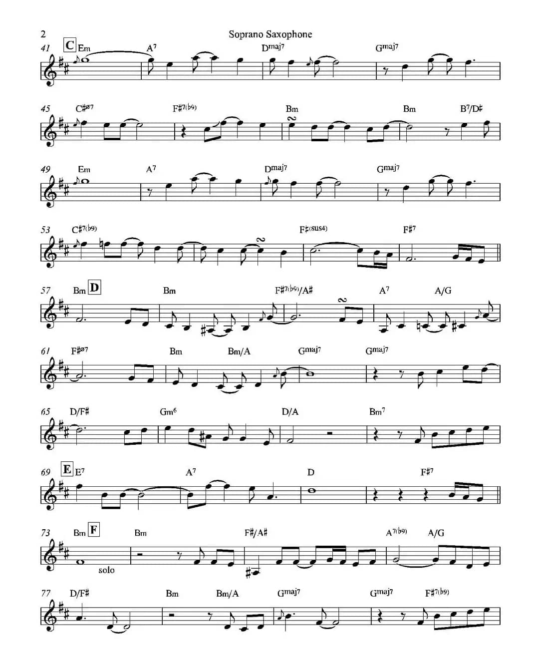 Bossa Real（高音萨克斯）