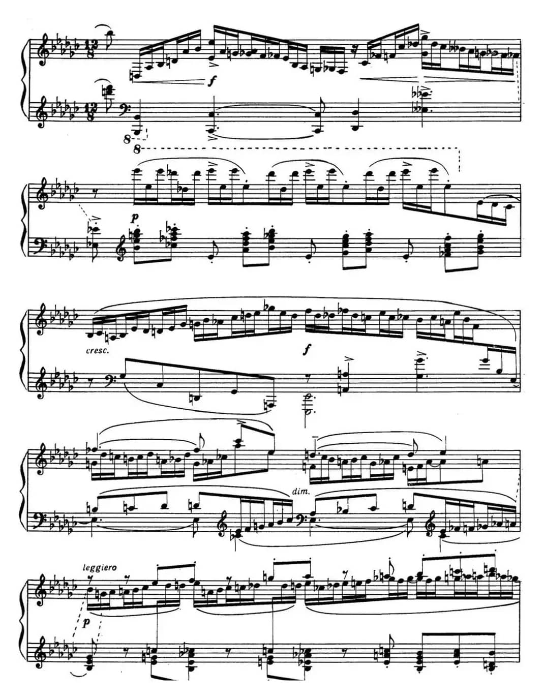 拉赫玛尼诺夫 音画练习曲5或6 Etudes tableaux Op.33 No.5