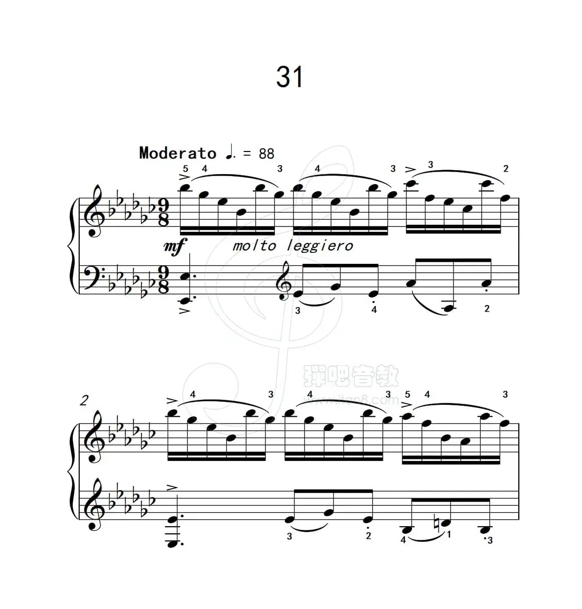 练习曲 31（克拉莫钢琴练习曲60首）