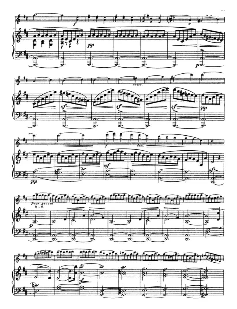 第四协奏曲（D小调）（小提琴+钢琴）