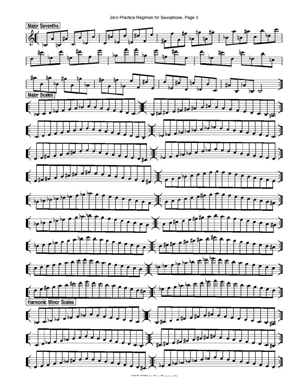 ZinnRegimenSax2009练习曲